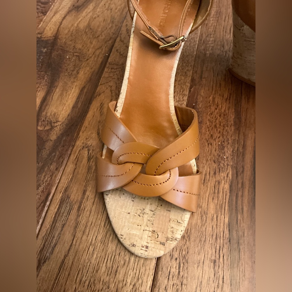 J. McLaughlin Brown Wedge Sandal, size 9, NWOT - Picture 3 of 9